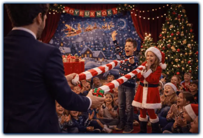 Spectacle de magie sur le thème de Noël à Royan